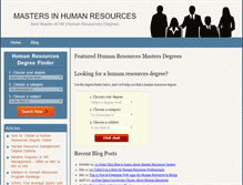 Tablet Screenshot of mastersinhumanresources.org
